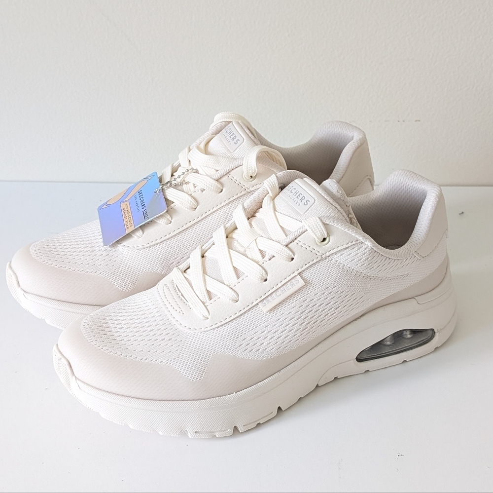 Skechers Flex‑Uno Fresh One Sneaker off white NWT Size 9